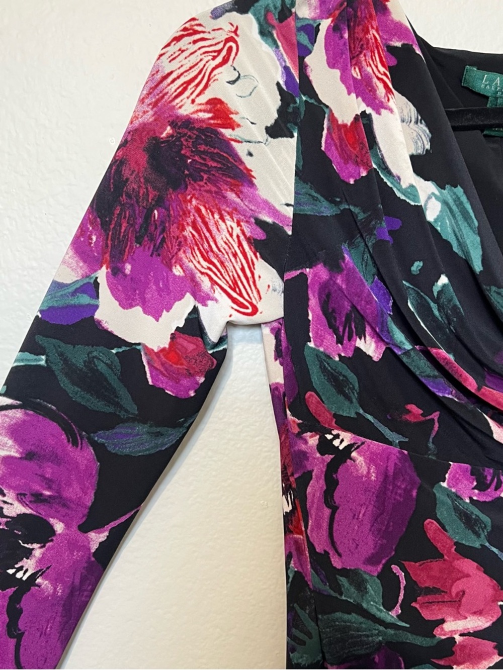 Ralph Lauren Floral Ruched Dress - Picture 4 of 5